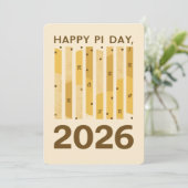 Happy Pi Day 2026 Retro Minimal Math Design Poster Einladung (Stehend Vorderseite)