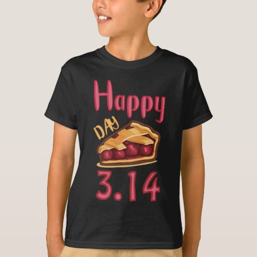 Happy Pi Day 3.14 2019 Cherry Pie Funny Math Gift T-Shirt (Vorderseite)