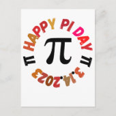 Happy Pi Day 3.14.2023 Postkarte (Vorderseite)