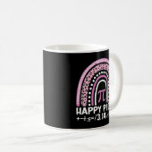 Happy Pi Day 3.14 Leopard Rainbow Math Teacher Kaffeetasse (VorderseiteRechts)