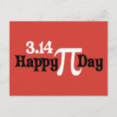 Happy Pi Day 3.14 - März 14. Postkarte (Vorderseite)