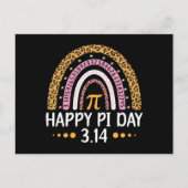 Happy Pi Day 3.14 Regenbogen Postkarte (Vorderseite)