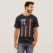 Happy Pi Day American Flag Kids Math Teacher Stude T-Shirt (Vorne ganz)