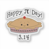 Happy Pi Day Aufkleber (Vorderseite)