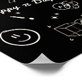 Happy Pi Day Be Funny Math Teacher Lovers 100s Day Poster (Ecke)