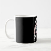 Happy Pi Day Boho Rainbow Mathematic Kaffeetasse (Links)