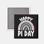 Happy Pi Day Boho Rainbow Mathematic Magnet (Vorderseite/Rückseite)