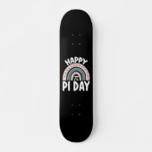 Happy Pi Day Boho Rainbow Mathematic Skateboard (Vorne)
