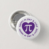 Happy Pi Day Button (Vorne & Hinten)