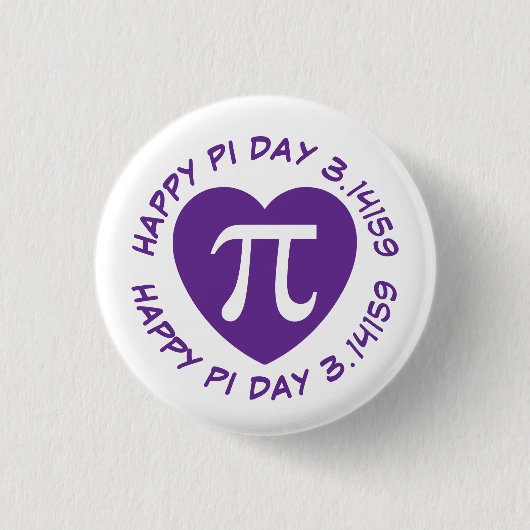 Happy Pi Day Button (Vorderseite)