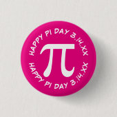 Happy Pi Day Button (Vorderseite)