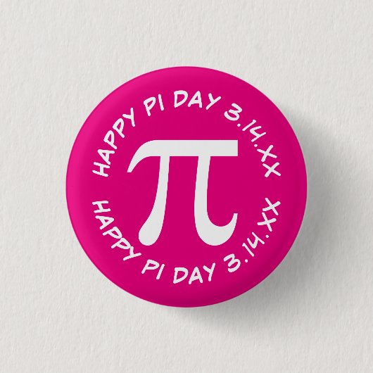 Happy Pi Day Button (Vorderseite)