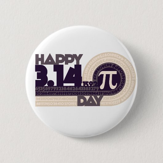 Happy pi Day Button (Vorderseite)