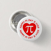 Happy Pi Day Button (Vorne & Hinten)