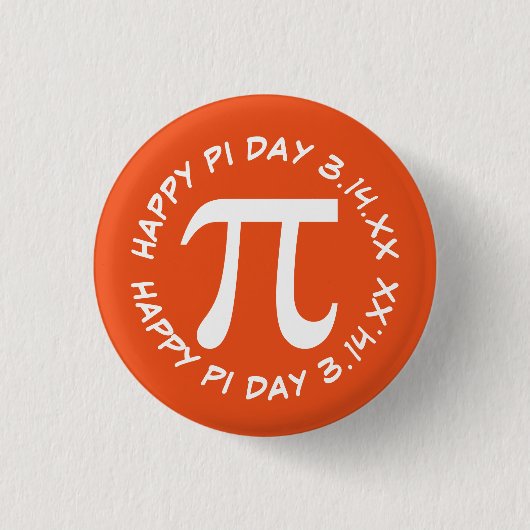 Happy Pi Day Button (Vorderseite)