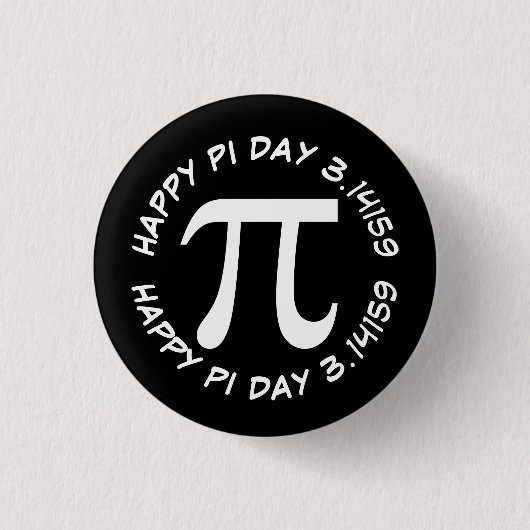 Happy Pi Day Button (Vorderseite)