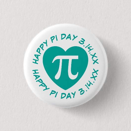 Happy Pi Day Button (Vorderseite)