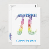 Happy Pi Day | Celebrate Postkarte (Vorne/Hinten)