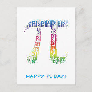 Happy Pi Day   Celebrate Postkarte