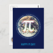Happy Pi Day | Celebrate Postkarte (Vorne/Hinten)