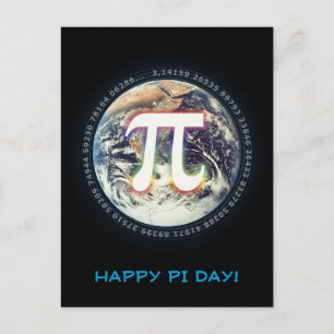 Happy Pi Day   Celebrate Postkarte