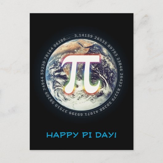 Happy Pi Day | Celebrate Postkarte (Vorderseite)