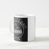 Happy Pi Day Chalkboard Pie Tasse (Vorderseite Links)
