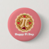 Happy Pi Day Cherry Pie Niedlich 3,14 Button (Vorderseite)