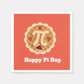 Happy Pi Day Cherry Pie Niedlich 3,14 Serviette (Vorderseite)