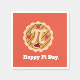 Happy Pi Day Cherry Pie Niedlich 3,14 Serviette