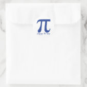 Happy Pi Day Dark Blue Wirbel Runder Aufkleber (Tasche)