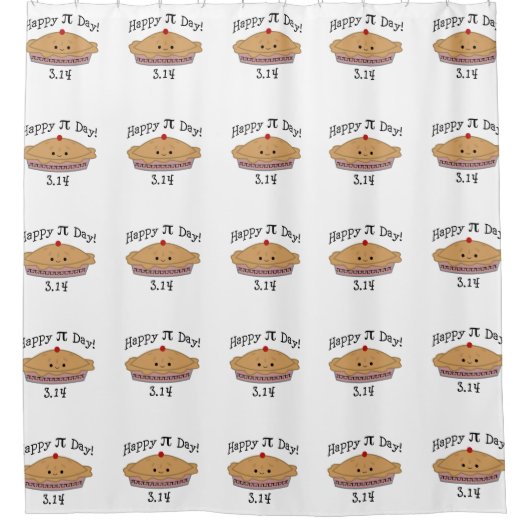 Happy Pi Day Duschvorhang (Vorderseite)