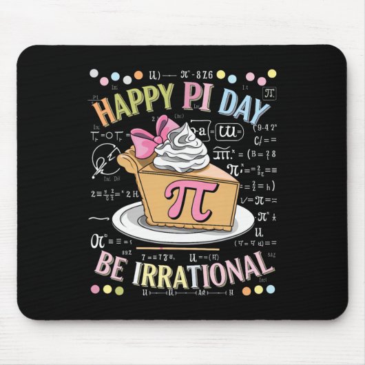 Happy Pi Day Funny Math Coach Teacher Pi Day Coque Mousepad (Vorne)
