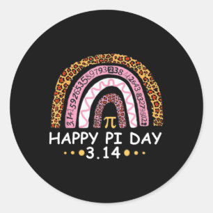 Happy Pi Day - Funny Mathematic Mathematical Teach Runder Aufkleber