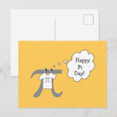 Happy Pi Day Funny Pi Typ Postkarte (Vorne/Hinten)