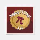 Happy Pi Day | Funny Pie Party Napkins Serviette (Vorderseite)