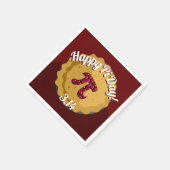 Happy Pi Day | Funny Pie Party Napkins Serviette (Ecke)