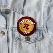 Happy Pi Day | Funny Pie Round Button (Beispiel)