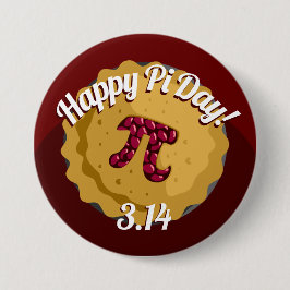 Happy Pi Day | Funny Pie Round Button