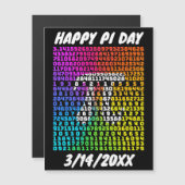 Happy Pi Day Funny School Mathe Letter Art Magnetkarte (Vorne/Hinten)