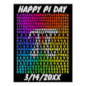 Happy Pi Day Funny School Mathe Letter Art Poster (Vorderseite)