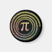 Happy Pi Day Funny School Mathe Spiral Text Magnet (Vorne)