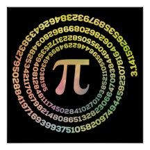 Happy Pi Day Funny School Mathe Spiral Text