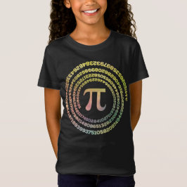 Happy Pi Day Funny School Mathe Spiral Text T-Shirt
