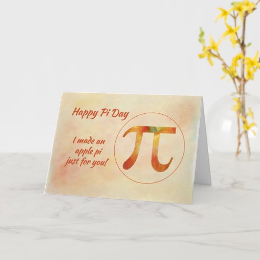 Happy Pi Day (Geburtstag) Card Karte (Gelbe Blume)