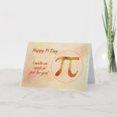Happy Pi Day (Geburtstag) Card Karte (Vorderseite)