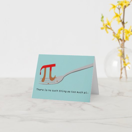 Happy Pi Day Karte (Gelbe Blume)