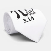 Happy Pi Day Krawatte (Gerollt)