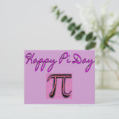 Happy Pi Day - Künstlerisch Postkarte (Stehend Vorderseite)
