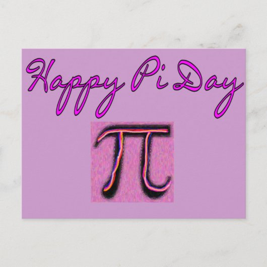 Happy Pi Day - Künstlerisch Postkarte (Vorderseite)